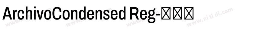 ArchivoCondensed Reg字体转换